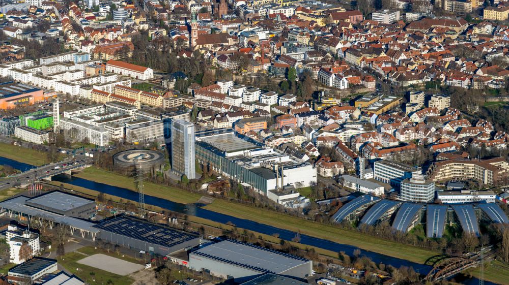 Aerial image Offenburg - Office building Burda Medien in Offenburg in the state Baden-Wuerttemberg, Germany