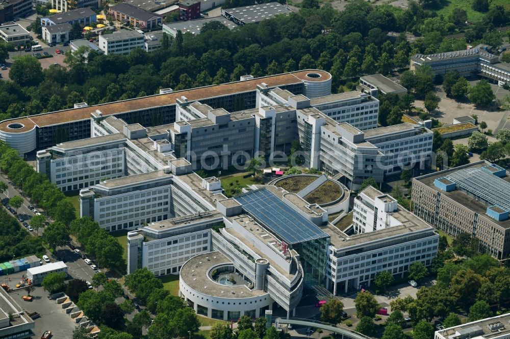 Aerial photograph Bonn - Office building of Deutsche Telekom AG on Friedrich-Ebert-Allee in the district Gronau in Bonn in the state North Rhine-Westphalia, Germany