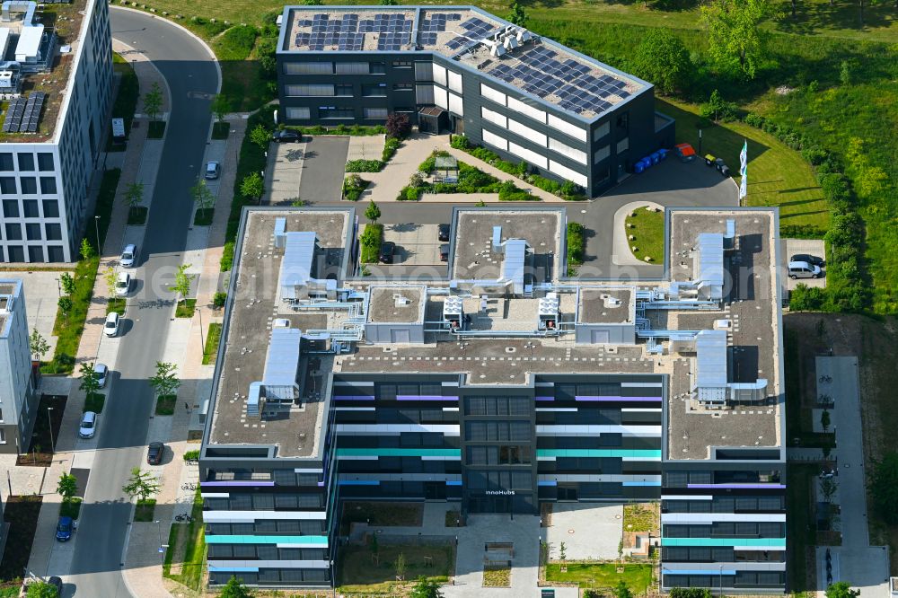 Aerial image Würzburg - Office building InnoHubs on street Leightonstrasse in the district Frauenland in Wuerzburg in the state Bavaria, Germany