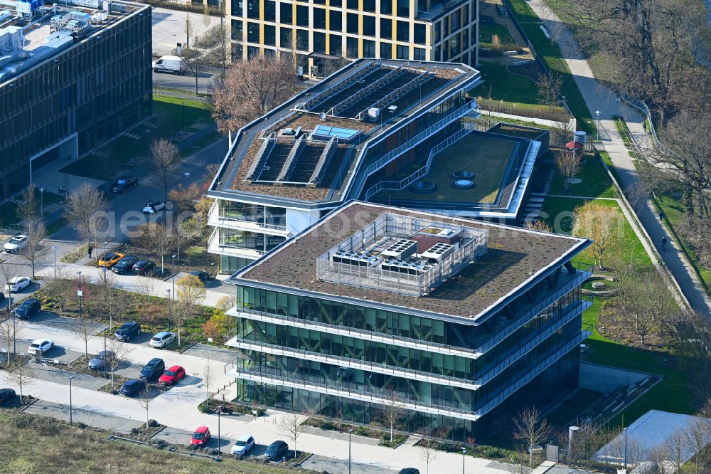 Potsdam from the bird's eye view: Office building Innovation Center 2.0 in the district Nedlitz in Potsdam in the state Brandenburg, Germany