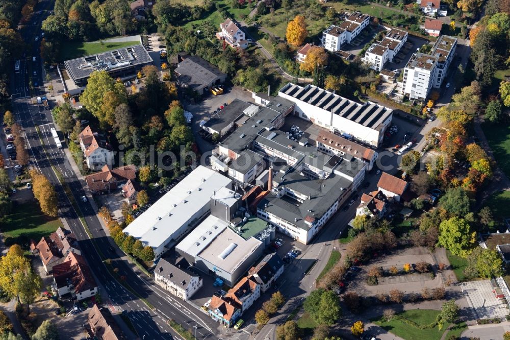 Aerial photograph Nürtingen - Office building Jobcenter Landkreis Esslingen Standort Nuertingen on Galgenberg in Nuertingen in the state Baden-Wurttemberg, Germany