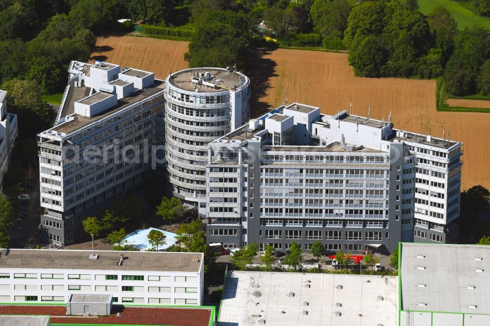 Aerial image Eschborn - Office building on Ludwig-Erhard-Strasse in Eschborn in the state Hesse, Germany