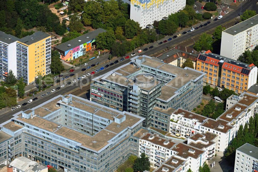 Aerial image Berlin - Office building Moellendorff Passage on Moellendorffstrasse in the district Lichtenberg in Berlin, Germany