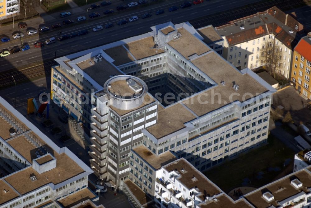 Aerial photograph Berlin - Office building Moellendorff Passage on Moellendorffstrasse in the district Lichtenberg in Berlin, Germany