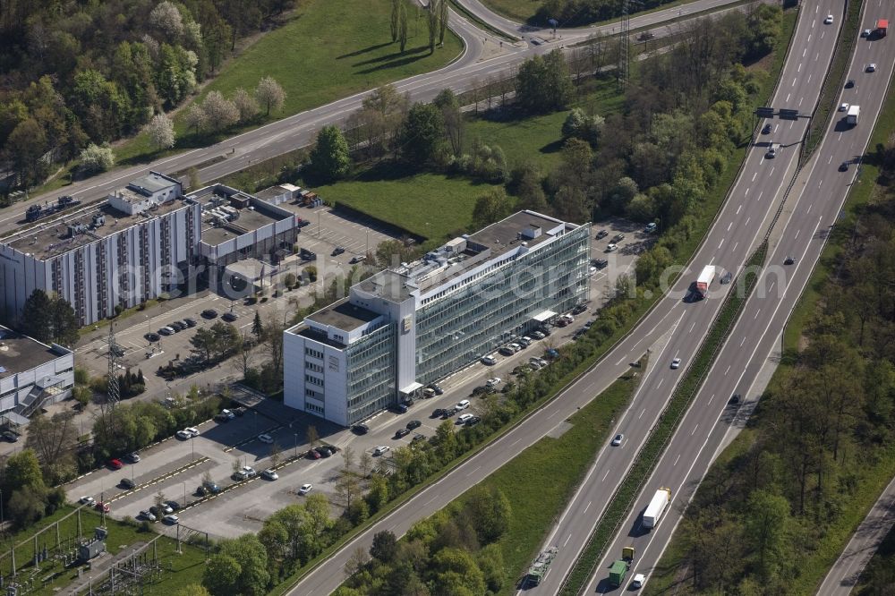 Aerial photograph Sindelfingen - Office building on Schwertstrasse in the district Mauren in Sindelfingen in the state Baden-Wuerttemberg, Germany