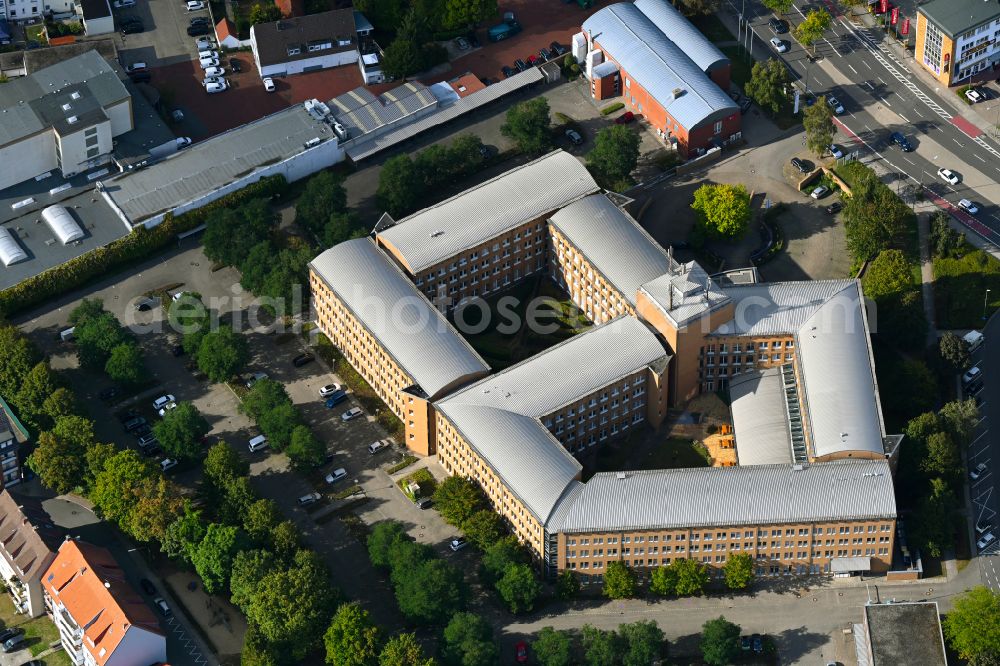 Aerial image Osnabrück - Office building on street Hannoversche Strasse in the district Schoelerberg in Osnabrueck in the state Lower Saxony, Germany