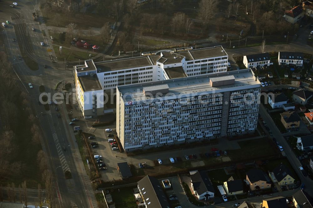 Aerial image Berlin - Office building Q neunundzwanzig on Gehrenseestrasse in the district Hohenschoenhausen in Berlin, Germany