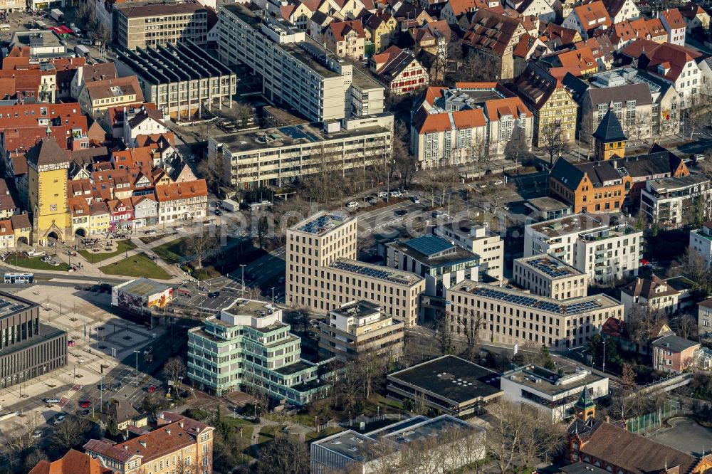 Aerial image Reutlingen - Office building in Reutlingen in the state Baden-Wurttemberg, Germany