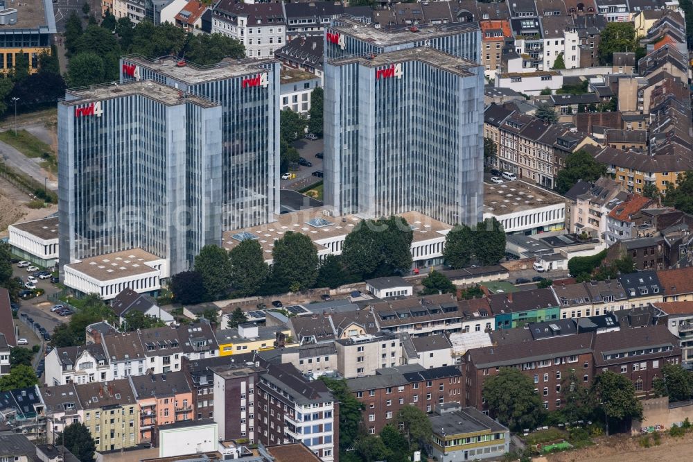 Aerial photograph Düsseldorf - Office building RWI4 on Voelklinger Strasse in Duesseldorf at Ruhrgebiet in the state North Rhine-Westphalia, Germany