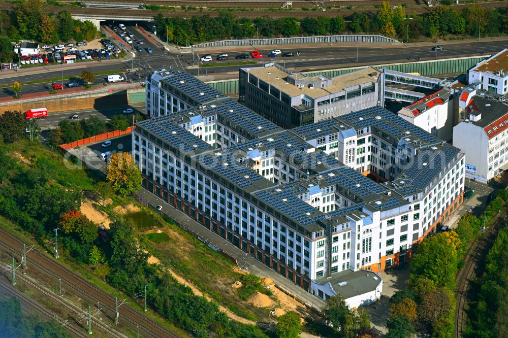 Berlin from above - Office building on Sachsendamm in the district Schoeneberg in Berlin, Germany