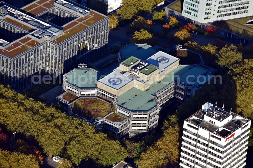 Aerial image Hamburg - Office building of the administrative house and business house of the Signal Iduna Pensionskasse AG in the district of Winterhude in Hamburg, Germany