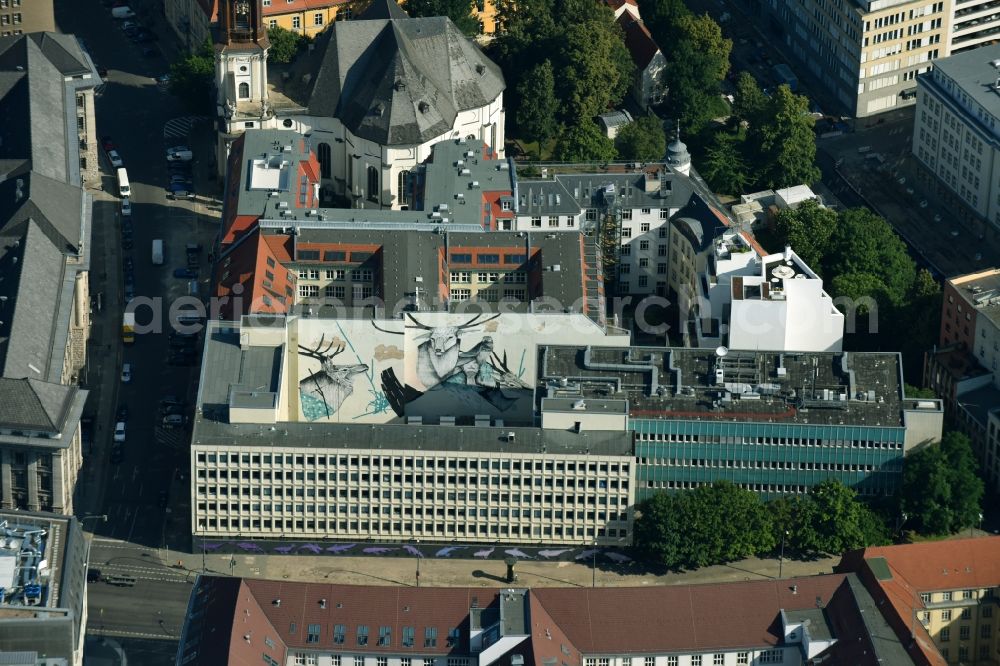 Berlin from the bird's eye view: Office building Stralauer Strasse corner Klosterstrasse in the district Mitte in Berlin, Germany