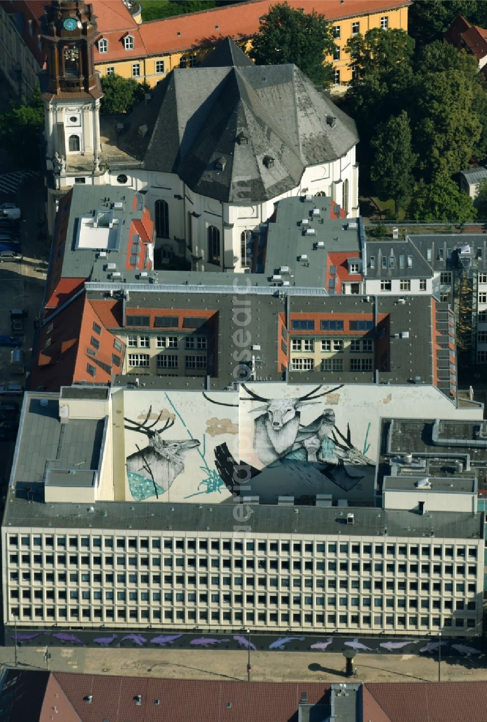 Aerial photograph Berlin - Office building Stralauer Strasse corner Klosterstrasse in the district Mitte in Berlin, Germany