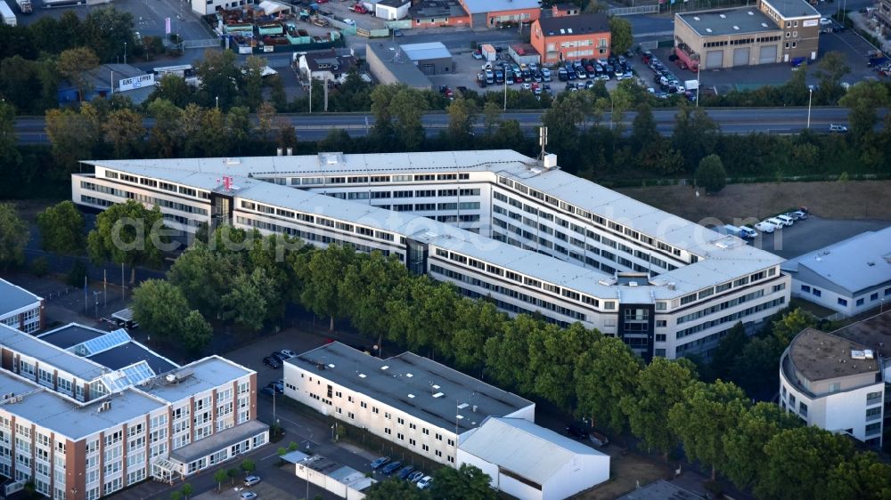 Bonn from above - Office building T-Systems International GmbH on Propsthof in the district Endenich in Bonn in the state North Rhine-Westphalia, Germany
