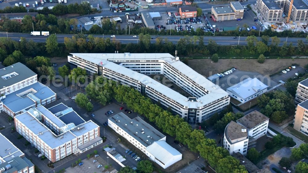 Bonn from the bird's eye view: Office building T-Systems International GmbH on Propsthof in the district Endenich in Bonn in the state North Rhine-Westphalia, Germany