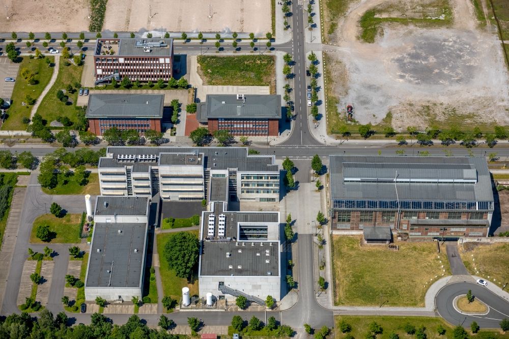 Aerial photograph Dortmund - Office building of temicon GmbH on Konrad-Adenauer-Allee in Dortmund in the state North Rhine-Westphalia, Germany