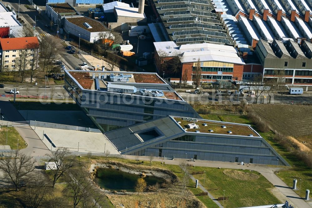 Aerial photograph Ludwigsburg - Office building Vertriebs-, Technologie- and Logistikzentrum of Firma HAHN+KOLB Werkzeuge GmbH in Ludwigsburg in the state Baden-Wuerttemberg, Germany