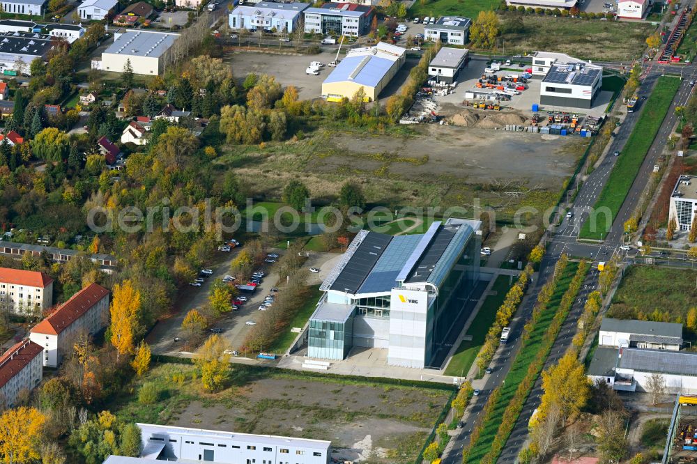 Aerial photograph Leipzig - Office building of VNG AG on street Braunstrasse in Leipzig in the state Saxony, Germany