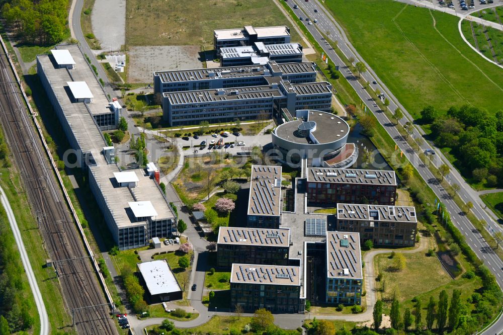 Aerial photograph Wolfsburg - Office building of Volkswagen Group IT Services GmbH on street Major-Hirst-Strasse in the district Hageberg in Wolfsburg in the state Lower Saxony, Germany