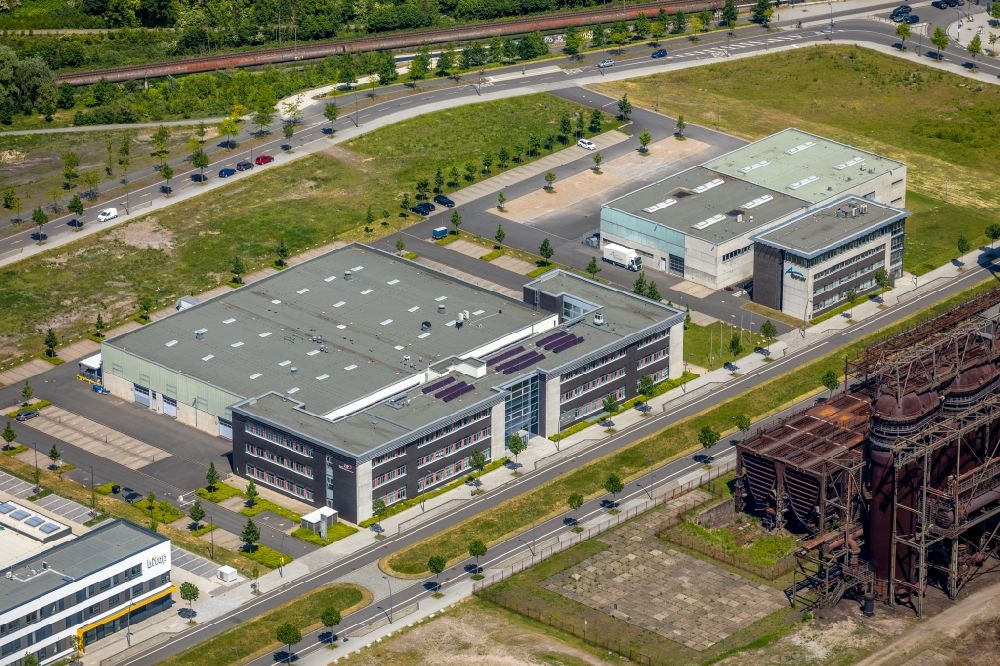 Aerial image Dortmund - Office building ZENTRUM FUeR PRODUKTIONSTECHNOLOGIE DORTMUND on Carlo-Schmid-Allee in the district Hoerde in Dortmund in the state North Rhine-Westphalia, Germany