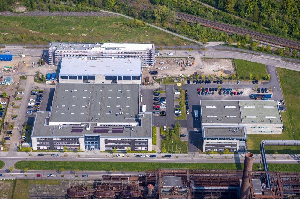 Aerial photograph Dortmund - Office building ZENTRUM FUeR PRODUKTIONSTECHNOLOGIE DORTMUND on Carlo-Schmid-Allee in the district Hoerde in Dortmund in the state North Rhine-Westphalia, Germany