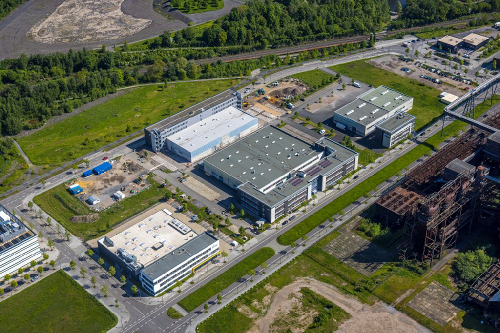 Aerial image Dortmund - Office building ZENTRUM FUeR PRODUKTIONSTECHNOLOGIE DORTMUND on Carlo-Schmid-Allee in the district Phoenix West in Dortmund in the state North Rhine-Westphalia, Germany