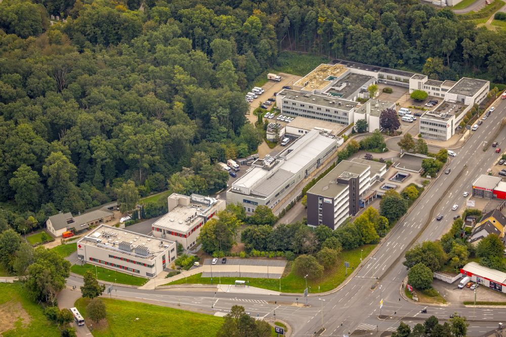 Aerial photograph Hagen - Office building Zentrum fuer Transfusionsmedizin Hagen in Hagen at Ruhrgebiet in the state North Rhine-Westphalia, Germany