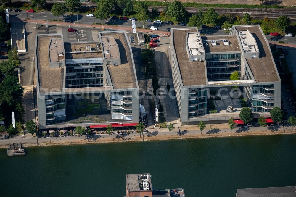 Aerial image Duisburg - Office building on Schifferstrasse in the district Kasslerfeld in Duisburg at Ruhrgebiet in the state North Rhine-Westphalia, Germany