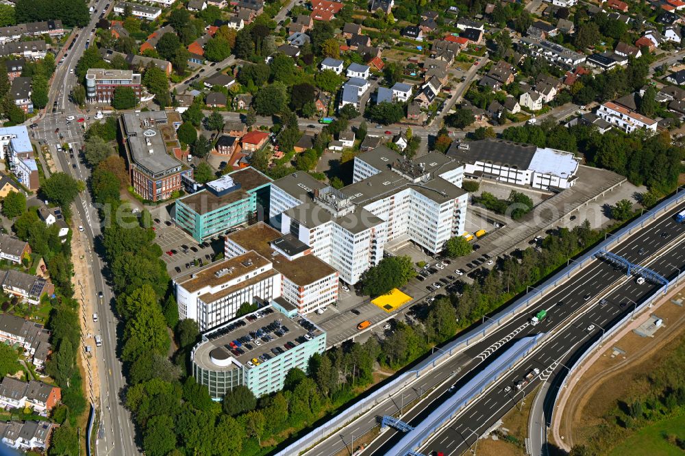 Aerial image Hamburg - Office building - Ensemble on Modering in the district Schnelsen in Hamburg, Germany