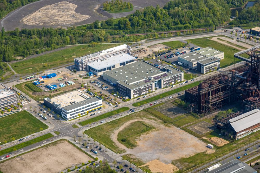 Aerial image Dortmund - Office building ZENTRUM FUeR PRODUKTIONSTECHNOLOGIE DORTMUND on Carlo-Schmid-Allee in the district Hoerde in Dortmund in the state North Rhine-Westphalia, Germany