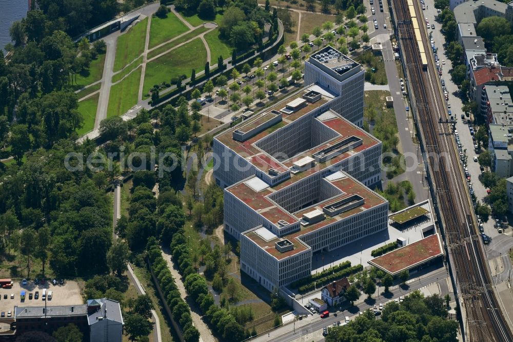 Aerial photograph Berlin - Federal Ministry of the Interior - Home Office in Berlin Moabit
