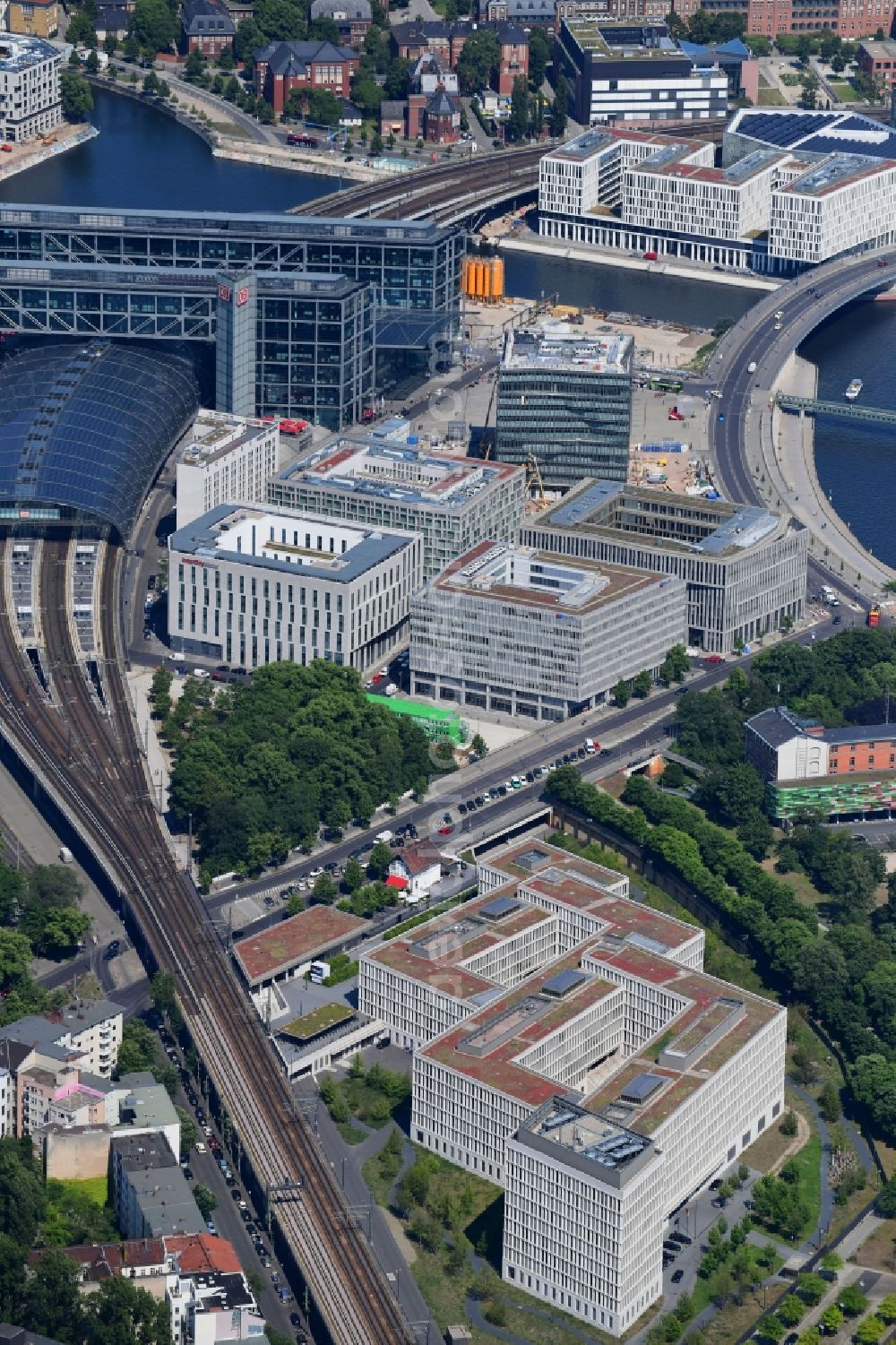 Aerial image Berlin - Federal Ministry of the Interior - Ministry of the Interior in the district of Moabit in Berlin, Germany