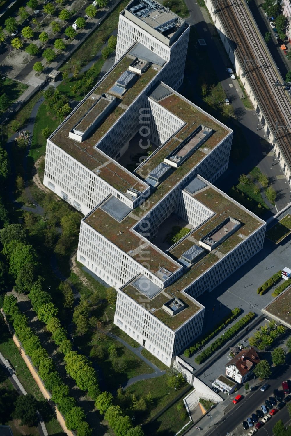 Aerial photograph Berlin - Federal Ministry of the Interior - Ministry of the Interior in the district of Moabit in Berlin, Germany