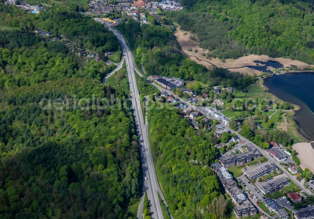 Aerial photograph Harrislee - Federal road in Harrislee in the state Schleswig-Holstein, Germany
