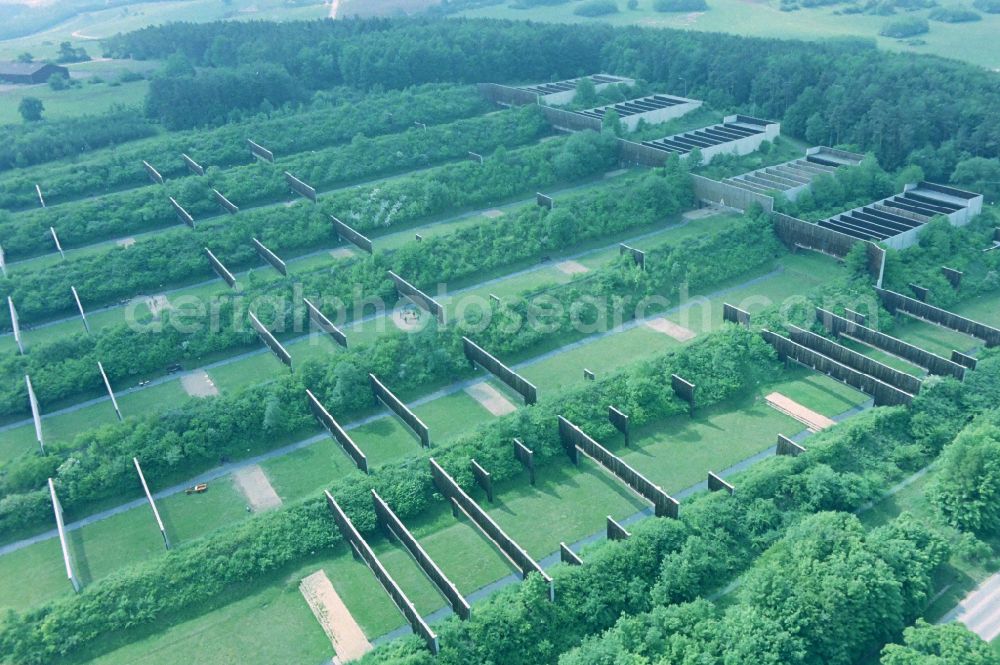 Aerial image Hammelburg - Training Area firing range aerea at the TUeP military training area in Hammelburg in the state Bavaria, Germany