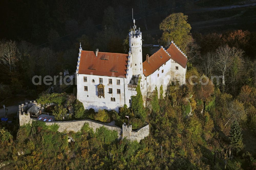 Gößweinstein from above - The Gößweinstein Castle above the the same-named town