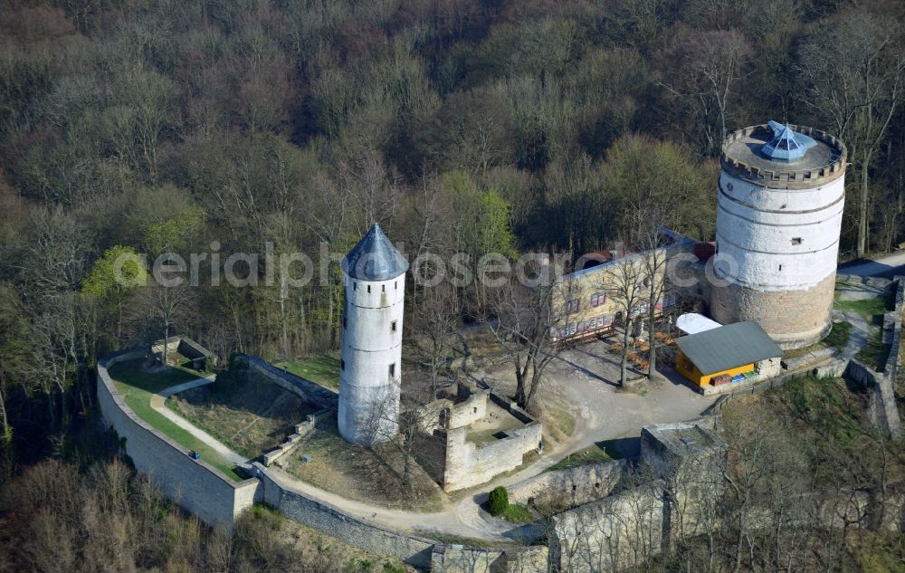 Aerial photograph Bovenden - Plesse Castle, also called Plesseburg in Bovenden in the state of Lower Saxony