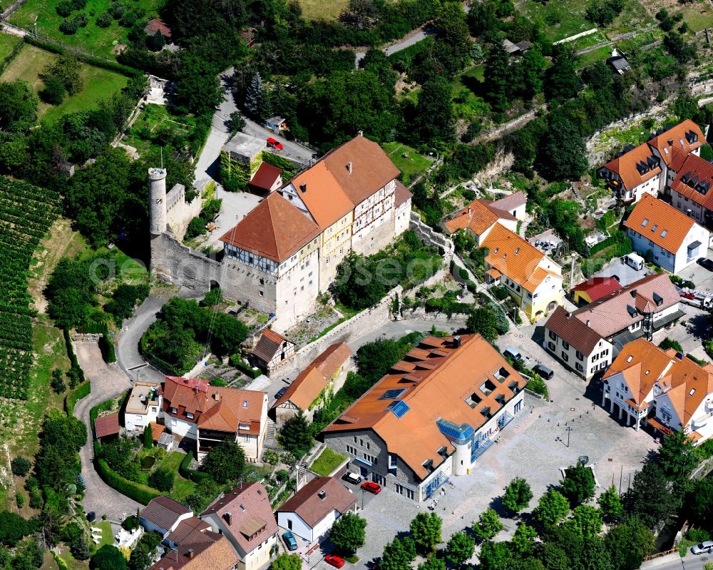 Aerial image Talheim - Castle of the fortress in Talheim in the state Baden-Wuerttemberg, Germany