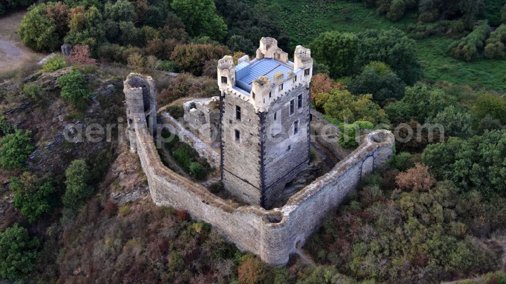 Aerial photograph Ochtendung - Castle Wernerseck in Ochtendung in the state Rhineland-Palatinate, Germany