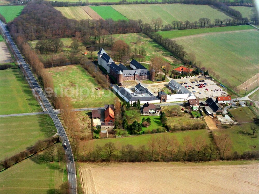 Aerial image Birten - Castle of the fortress Winnenthal in Birten in the state North Rhine-Westphalia, Germany