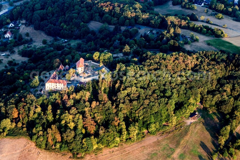 Aerial photograph Reichelsheim (Odenwald) - Castle / Cafe of Reichenberg in Reichelsheim (Odenwald) in the state Hesse, Germany
