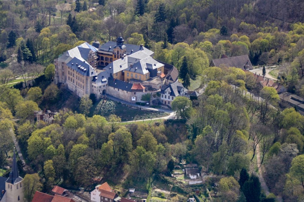 Aerial photograph Blankenburg (Harz) - Castle of Schloss Blankenburg in the district Blankenburg in Blankenburg (Harz) in the state Saxony-Anhalt