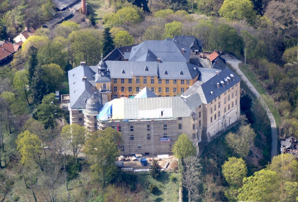Aerial image Blankenburg (Harz) - Castle of Schloss Blankenburg in the district Blankenburg in Blankenburg (Harz) in the state Saxony-Anhalt