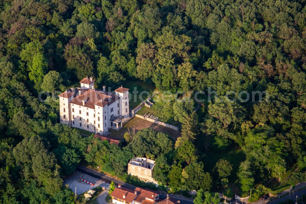 Castel Rubbia from above - Castle of Castello di Rubbia in Castel Rubbia in Friuli-Venezia Giulia, Italy