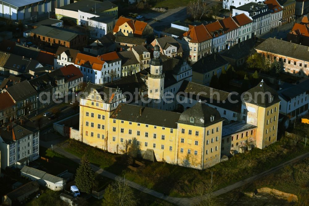 Coswig (Anhalt) from the bird's eye view: Castle of in Coswig (Anhalt) in the state Saxony-Anhalt, Germany