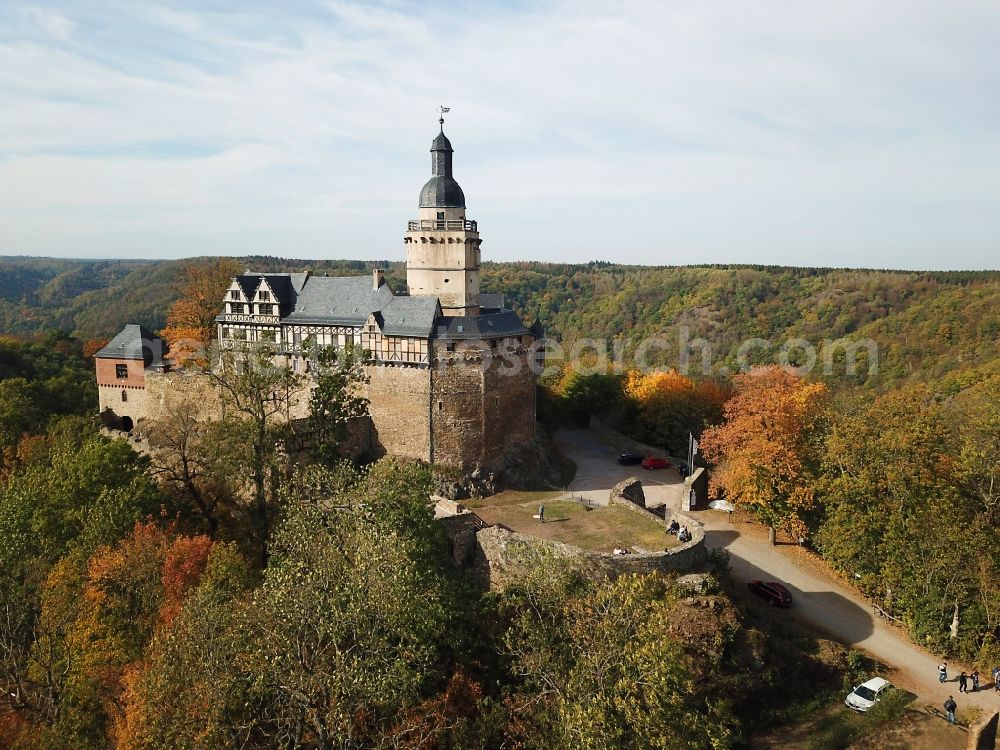 Aerial photograph Falkenstein/Harz - Castle of Schloss in Falkenstein/Harz in the state Saxony-Anhalt, Germany