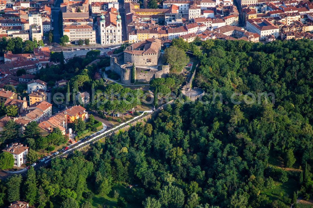 Aerial photograph Gorizia - Castle of Goerzer Burg / Castello di Gorizia in Gorizia in Friuli-Venezia Giulia, Italy