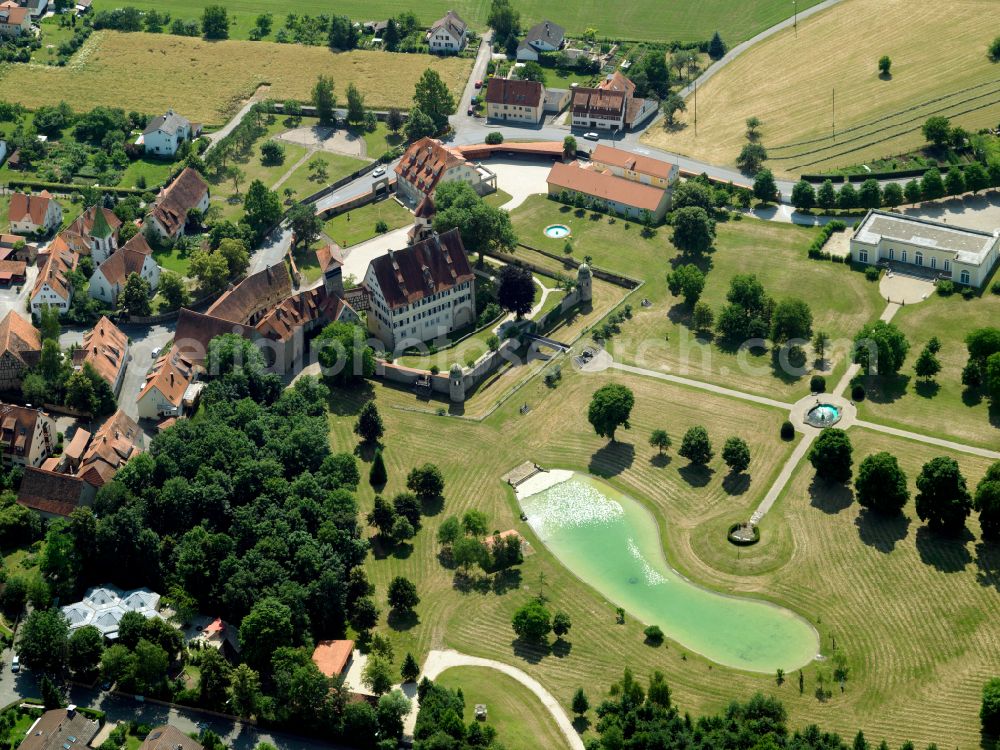 Aerial image Kilchberg - Castle of on street Tessinstrasse in Kilchberg in the state Baden-Wuerttemberg, Germany