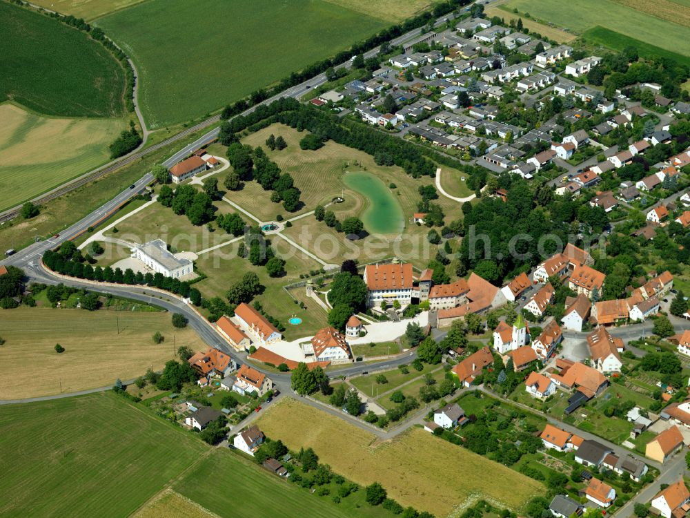 Aerial photograph Kilchberg - Castle of on street Tessinstrasse in Kilchberg in the state Baden-Wuerttemberg, Germany