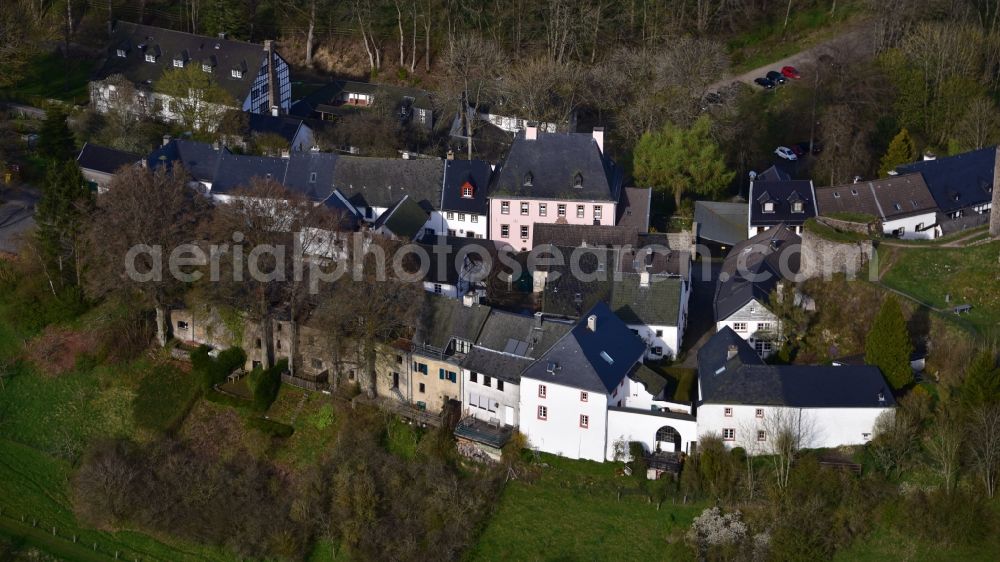Aerial image Kronenburg - Castle of in Kronenburg in the state North Rhine-Westphalia, Germany